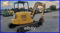 2016 Cat 305.5E Mini Ex Excavator Trackhoe Open Cab E2