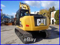 2016 Cat 313FLGC Excavator- Diesel, Enclosed Cab, Auxiliary Hydraulics, Heat/AC
