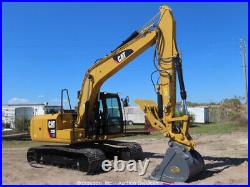 2016 Caterpillar 313FLGC Excavator Trackhoe Cab A/C Aux Hyd Q/C Thumb bidadoo