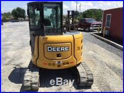 2016 John Deere 50G Mini Excavator with Cab & Hydraulic Thumb