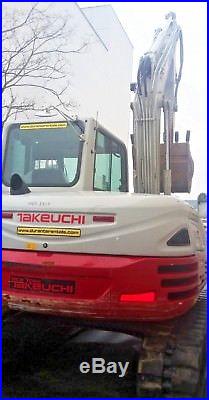 2016 Takeuchi TB290 Mini Excavator Digger 861 Hrs Enclosed Cab Heat A/C
