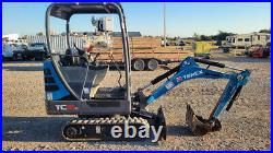 2016 Terex TC16 Compact Mini Excavator 8ft dig 110hrs Used