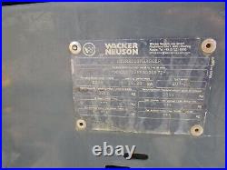 2016 Wacker Neuson EZ38 Mini Excavator Loader Diesel Dozer Blade Low Hours
