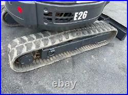 2017 Bobcat E26 Mini Excavator, Cab, Long Arm, 2 Speed, Cold Ac/heated Cab