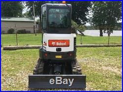 2017 Bobcat E26 Rubber Track Excavator Diesel Cab AC Crawler