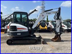 2017 Bobcat E42 Enclosed Cab A/C X Change Extended Arm 2 Speed Thumb