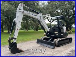 2017 Bobcat E50 Excavator Aux Hydraulucs Only 890 Hours 2 Speed X-change