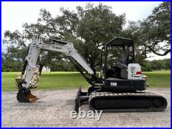 2017 Bobcat E50 Excavator Aux Hydraulucs Only 890 Hours 2 Speed X-change