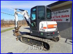2017 Bobcat E55 Excavator, Cab, Heat/ac, 2 Spd, Hyd. Thumb, 428 Hrs, 49hp Diesel