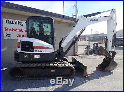 2017 Bobcat E55 Excavator, Cab, Heat/ac, 2 Spd, Hyd. Thumb, 428 Hrs, 49hp Diesel