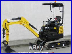 2017 Carter CT16-9D Mini Excavator Aux Hyd Extendable Tracks Perkins Blade NEW