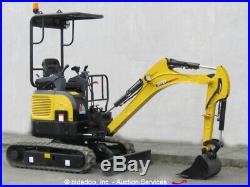 2017 Carter CT16-9D Mini Excavator Aux Hyd Extendable Tracks Perkins Blade NEW