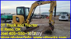 2017 Cat 305.5E2 Cab A/C Rubber Track Mini Excavator Trackhoe