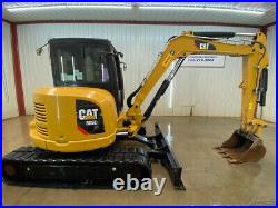 2017 Cat 305 E2 Cr Cab Mini Track Excavator With A/c And Heat