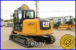 2017 Cat 307e2 Cab Crawler Excavator 3000hr Ac/heat, Blade Aux Hyd Tier 4 Final