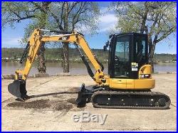 2017 Caterpillar 305E2 CR Rubber Track Excavator Cab AC/Heat Diesel Aux Hyd Cat