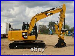 2017 Caterpillar 313FL Excavator CAT Cab A/C Low Hours Hydraulic Thumb bidadoo