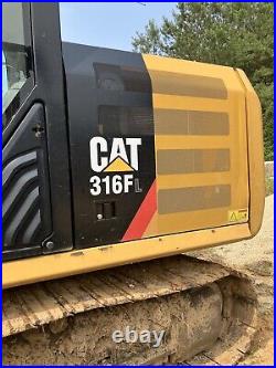 2017 Caterpillar 316FL 3700 Hours Hydraulic Thumb, Working Daily