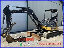 2017 Deere 50g Mini Excavator, Open Station, Hyd Thumb, Angle Blade, 1198 Hours