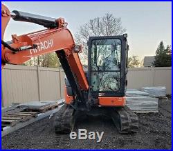 2017 Hitachi ZX50U Mini Excavator withThumb 10,560 lbs Only 81 Hours MINT