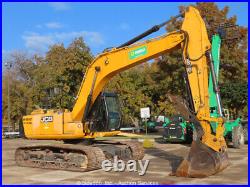 2017 JCB JS220LC Hydraulic Excavator Aux Hyd Thumb A/C Trackhoe bidadoo -Repair