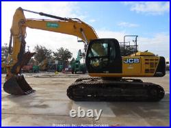 2017 JCB JS220LC Hydraulic Excavator Aux Hyd Thumb A/C Trackhoe bidadoo -Repair