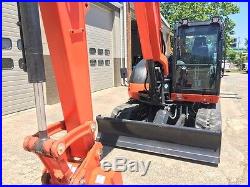 2017 Kubota KX080-4 Rubber Track Excavator Cab AC Heat Diesel Crawler Excavator