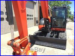 2017 Kubota KX080-4 Rubber Track Excavator Cab AC Heat Diesel Crawler Excavator