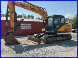 2017 Sany SY135C Hydraulic Excavator with Cab 3rd Valve & Thumb CLEAN 2000Hrs