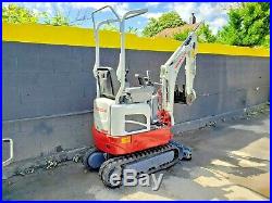 2017 Takeuchi TB210R Mini Excavator Digger 2535 lbs Only 223 Hrs -Work Ready
