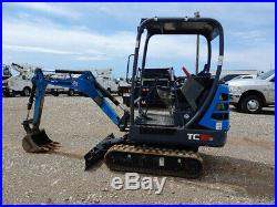 2017 Terex TC16 Excavator Mini Ex Trackhoe 595Hrs 18Hp 3792 Weight