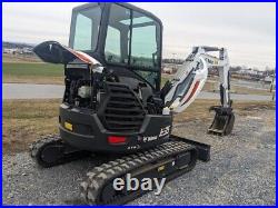 2018 Bobcat E35 Excavator, 550 Hours, Hydraulic Thumb, Blade, Cab, 2 Speed