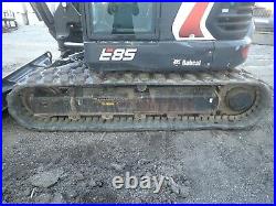 2018 Bobcat E85 MIDI Excavator, Cab, Heat A/c, Aux Hyd, Hyd Thumb, Long Arm