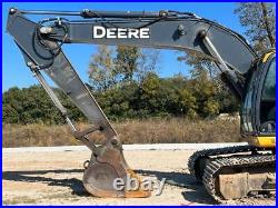2018 John Deere 210G Excavator Cab Aux Hydraulics Trackhoe Backhoe bidadoo