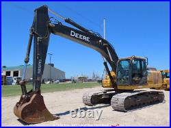 2018 John Deere 210G LC Excavator Trackhoe Cab A/C Aux Hydraulics Bucket bidadoo