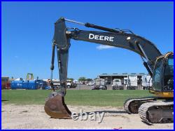 2018 John Deere 210G LC Excavator Trackhoe Cab A/C Aux Hydraulics Bucket bidadoo