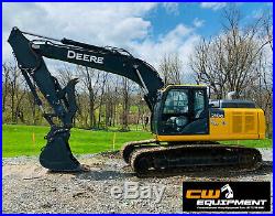 2018 John Deere 210G LC Excavator with Cab, Heat, A/C, Thumb, Low Hrs