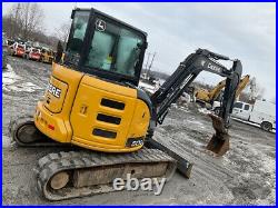 2018 John Deere 50G Hydraulic Mini Excavator with Cab Thumb Only 2000Hrs CLEAN