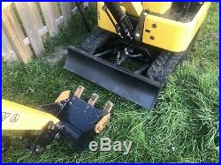 2018 Mini Excavator Rubber Track Backhoe Dozer Blade Gas + Attachments