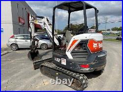 2019 Bobcat E32i Mini Excavator, 644 Hours, Long Arm, Hyd Thumb, 2 Speed, 24.8hp