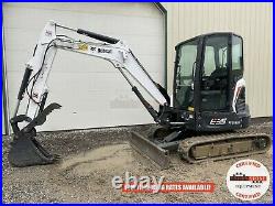 2019 Bobcat E35 Mini Excavator, Cab, Aux Hyd, Hyd Thumb, Long Arm, Hvac, 864 Hrs
