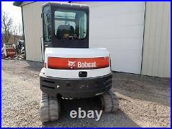 2019 Bobcat E42 Mini Excavator, Cab, Heat/ac, 2 Spd, Hyd. Thumb, 575 Hrs, 42.7hp