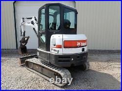 2019 Bobcat E42 Mini Excavator, Cab, Heat/ac, 2 Spd, Hyd. Thumb, 575 Hrs, 42.7hp