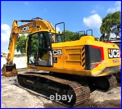 2019 JCB 220X Mini Excavator Steel Tracks 52,450lbs 48 Bucket 890 Hrs
