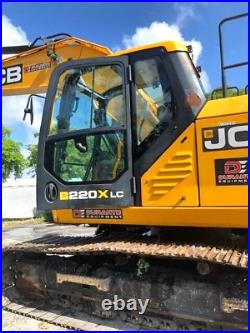2019 JCB 220X Mini Excavator Steel Tracks 52,450lbs 48 Bucket 890 Hrs