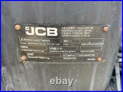 2019 JCB 86C-1 ECO Excavator Digger 14,452 lbs 24ft Max Dig Depth 2611 Hrs 2019 JCB 86C-1 ECO Excavator Digger 14,452 lbs 24ft Max Dig Depth 2611 Hrs