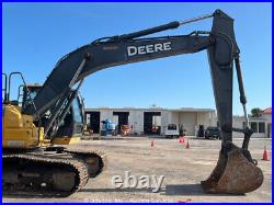 2019 John Deere 210G Excavator Cab Backhoe Trackhoe Aux Hydraulics A/C bidadoo