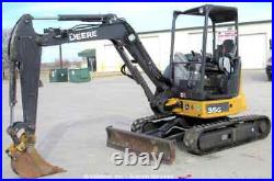 2019 John Deere 35G Mini Hydraulic Excavator Rubber Tracks Trackhoe AUX bidadoo
