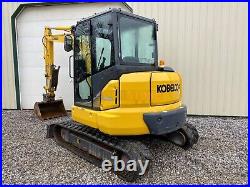 2019 Kobelco Sk55ssrx-6e Excavator, 1 Owner! 1598 Hrs, Cab, Thb, Heat/ac, 37.4hp