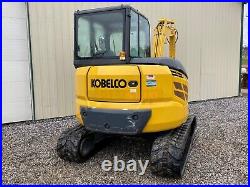 2019 Kobelco Sk55ssrx-6e Excavator, 1 Owner! 1598 Hrs, Cab, Thb, Heat/ac, 37.4hp